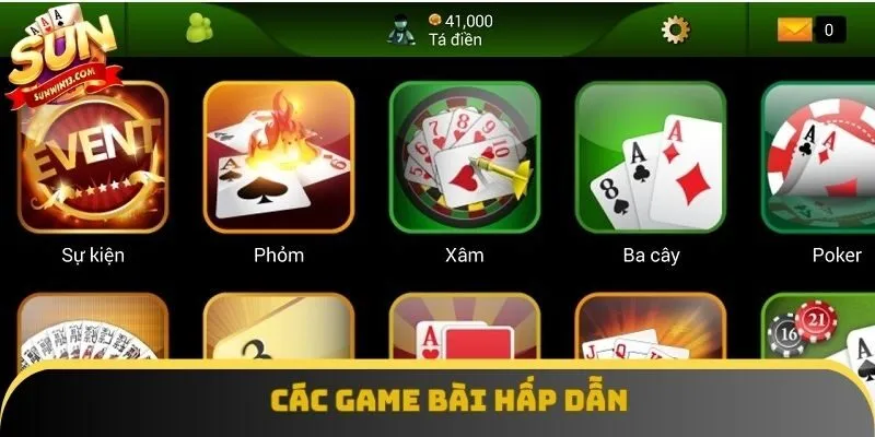 Các game bài hấp dẫn Các game bài hấp dẫn